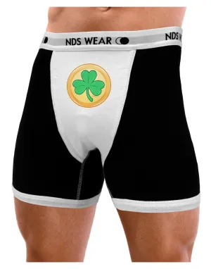 Shamrock Button Vector Design Mens Boxer Brief Underwear by TooLoud